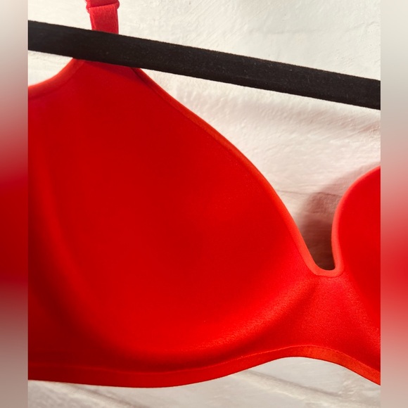 NWT Soma Enbliss Lifting Push Up Padded Underwire Demi Bra 32C Cherry Red #0024 - Picture 4 of 12